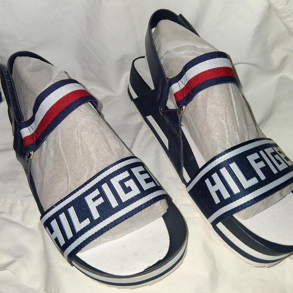 Tommy Hilfiger Shoes - Tommy Hilfiger Blue and Red Sporty Sandals